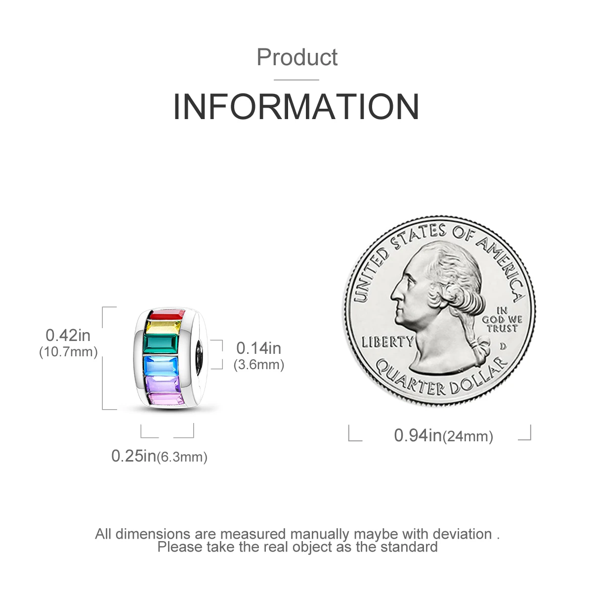 Charms passend für Originalperlen, 925er Sterlingsilber-Clip-Charms, Zirkon-Silikon-Abstandshalterperlen, passend für Armbänder, Damen-DIY-Geschenk – Detail 24