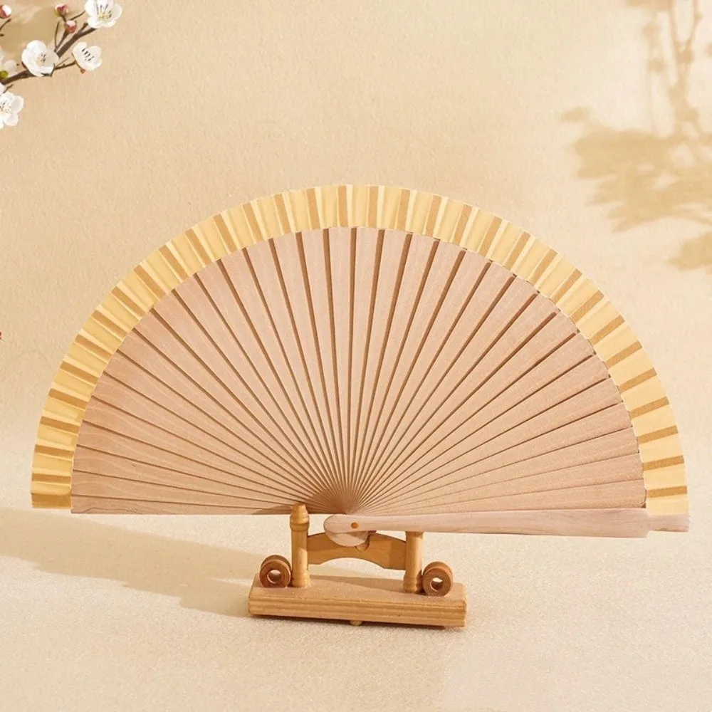 Hand Fan Plain Design Spanish Folding Fan 23cm Multipurpose Decorative Fan Portable Traditional Handmade Fan Summer Cooling