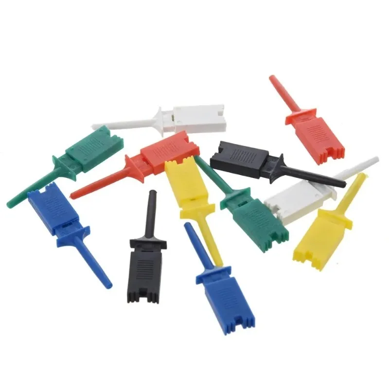 10pcs SMD IC Test Hook Clip Grabbers PCB Probe for Electronic Component Inspection Repair Tool Set