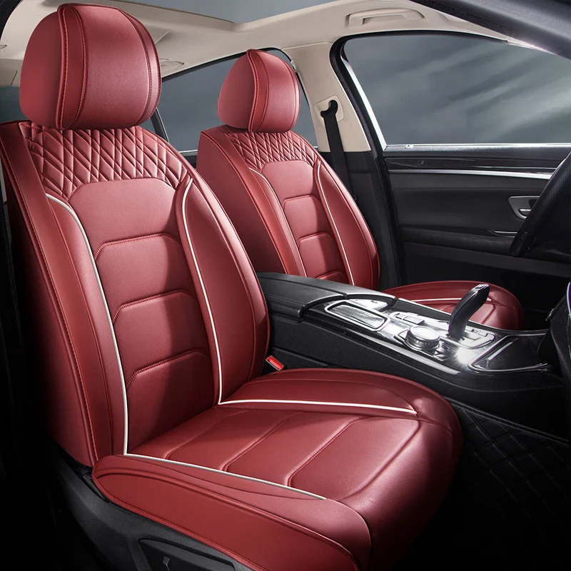 

2024 new style car seat cushion four seasons universal seat cover wear-resistant leather fully surround the seat cushion