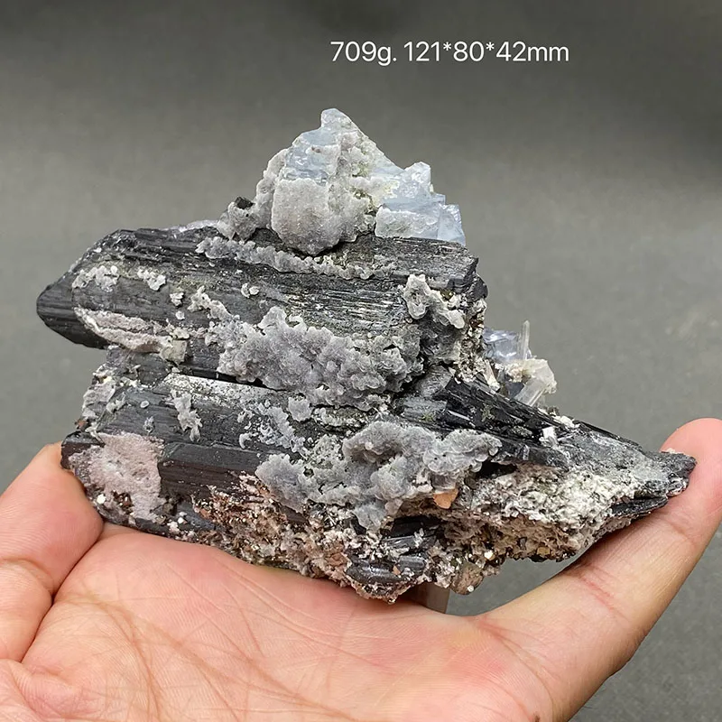 100% Natural China Hunan Yaogangxian Fluorite Crystal Rough Stone Quartz Mineral Healing Crystal