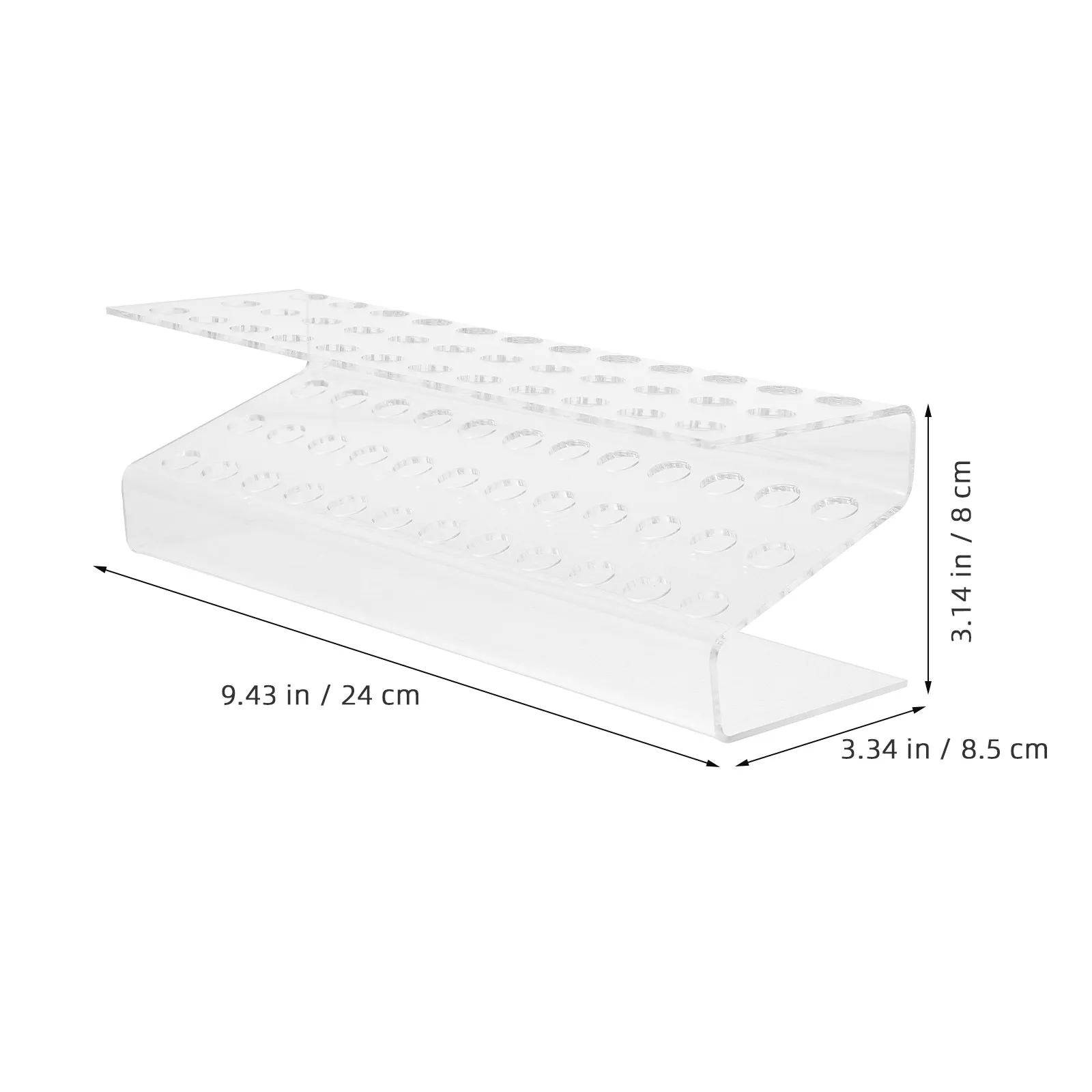 36-Slot Acrylic Pen Holder Display Stand Transparent Desk Organizer for Ball Pens Paintbrushes Eyebrow Pens Office Home Use