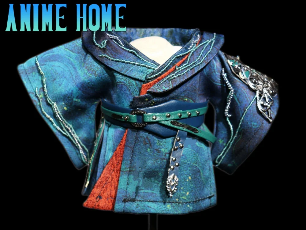 

Оригинальный синий древний костюм ручной работы с изображением темной реки Su Muyu Gong Jun для куклы 20 см, игрушечная одежда, косплей P