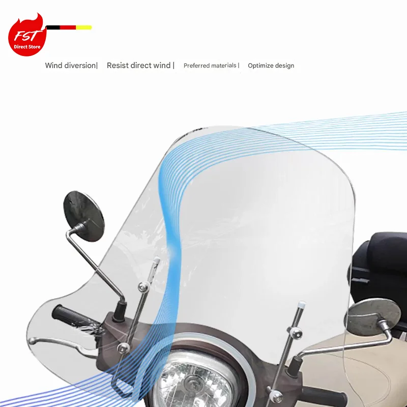 Heighten Wide HD Windshield for SYM MAXSYM400, Chest Protector, Anti-scratch, Perfect Replacement