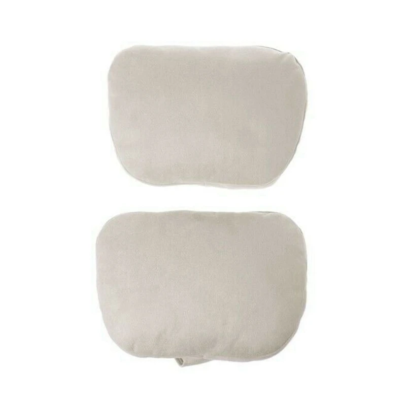 2Pcs Car Headrest Maybach Design S Class Ultra Soft Pillow Suede Fabric For Mercedes-Benz Headrest Neck Pillow