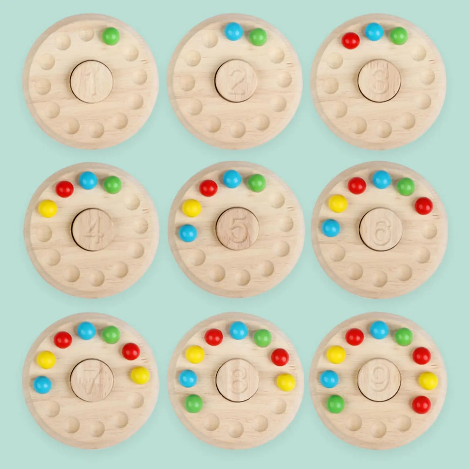 

Arithmetic Math Toy Set Bead Matching Game Developing Intelligent Early Educational Color Sorting Game for Birthday Gift