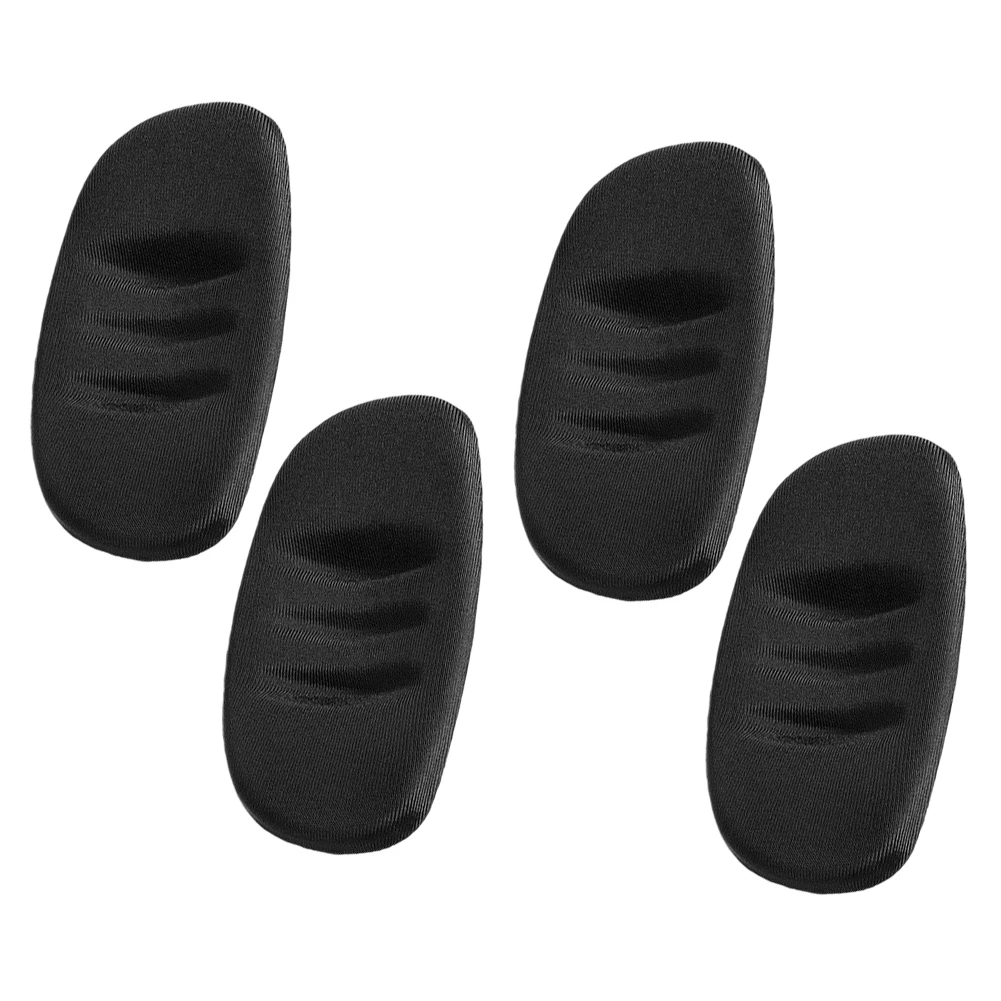 Baseball Softball Catcher Helmet Chin Pad 4 Pack Black Lightweight 20g 10.5x6.5x1cm Sponge and Polyester Replacement Cushion
