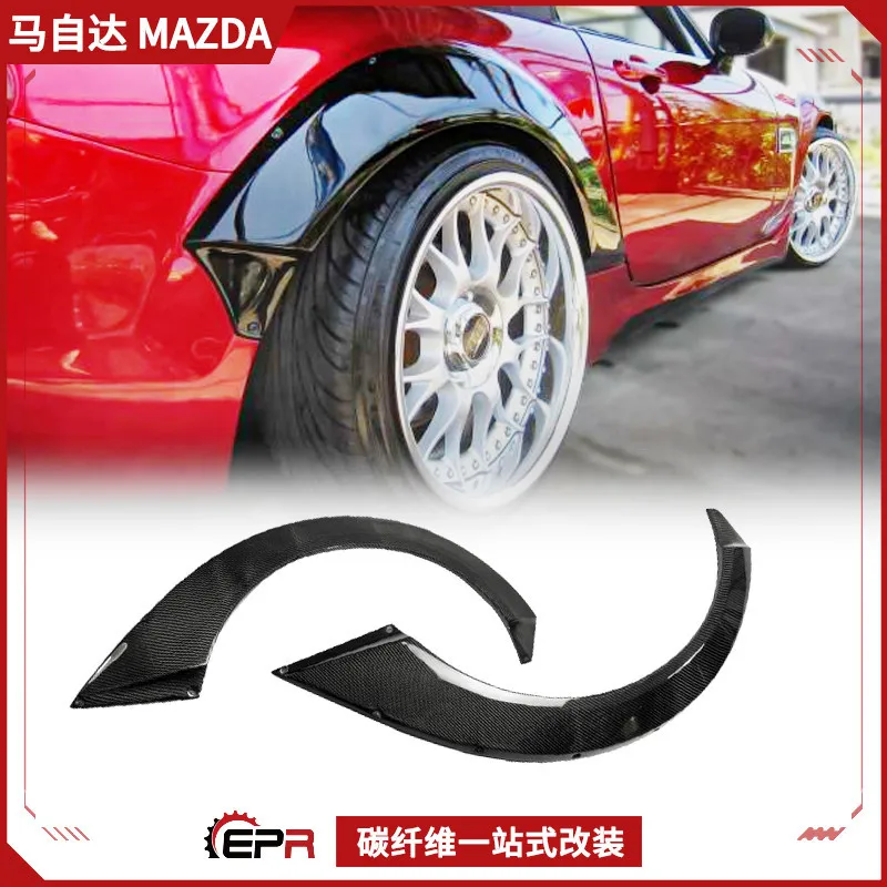 

Подходит для модификации Miata Mazda MX5 NC 09, заднее колесо из углеродного волокна, широкий корпус, заднее брови RA плюс