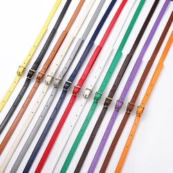 120cm PU Leather Adjustable Shoulder Bag Strap Thin Soft Handles For Handbag Women Purse Messenger Bag Strap DIY Bag Accessories