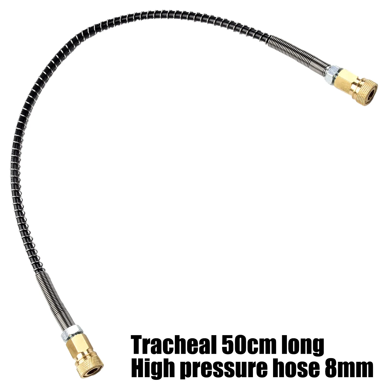 50cm M10x1 High Pressure Air Hose For Air Compressor And Hand Operated Pump Applications 63MPA 9000PSI Pressure Rating