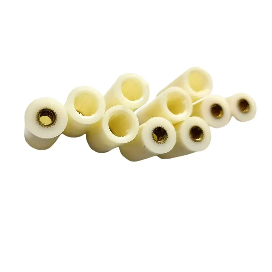 10pcs Nylon Ferrules for Pool Cue with 3/16 Brass Threaded Inserts Fits Threaded Cue Tips in 11mm 12mm 13mm Diameter Range