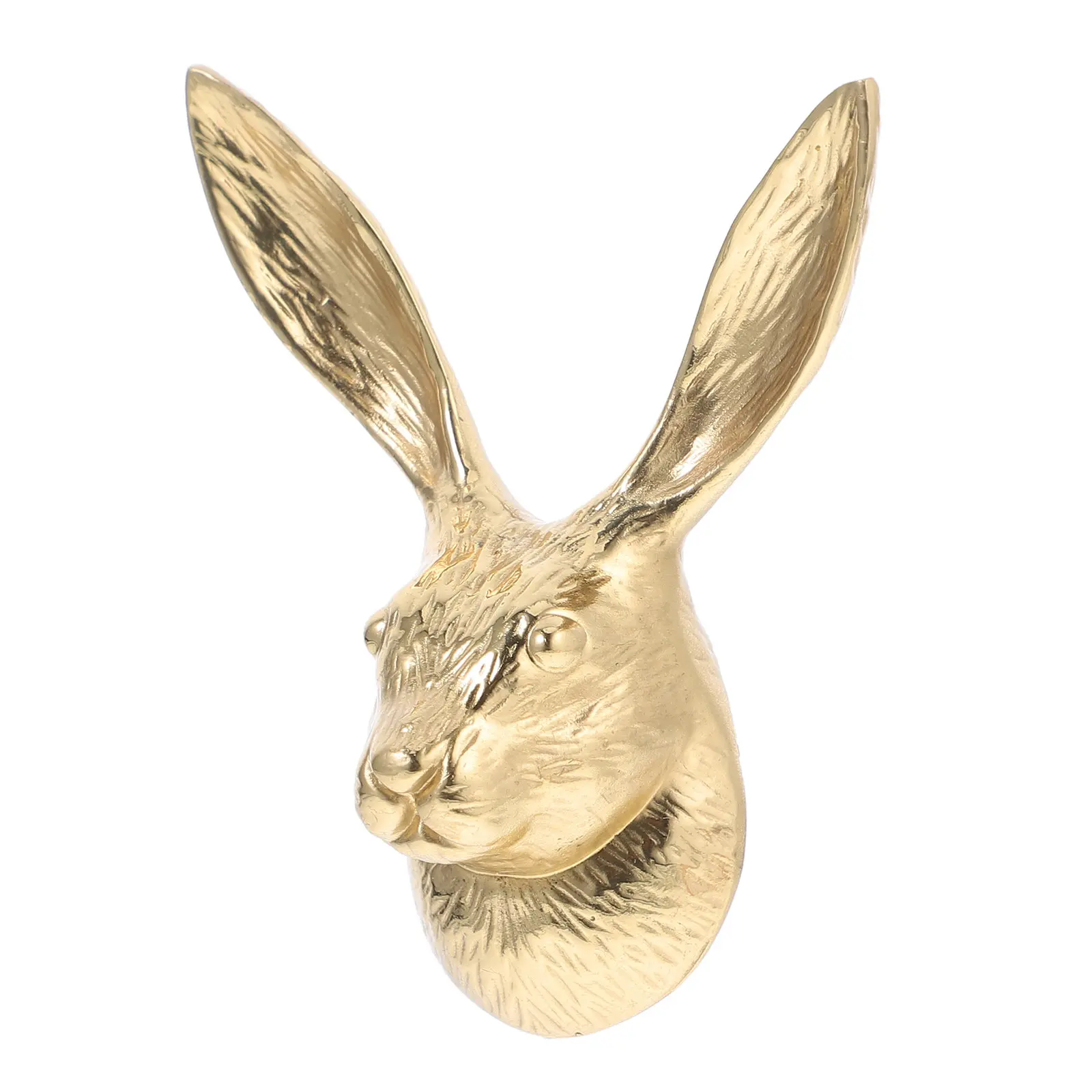 Brass Bunny Head Drawer Pull Comfortable Smooth Polished Grip Easy Installation Wardrobe Pulls Metal Drawer Knob Cabinet Handle