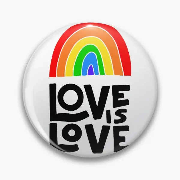 Love Is Love Pride Design  Soft Button Pin Women Creative Cute Fashion Funny Badge Brooch Hat Metal Decor Lover Cartoon Jewelry