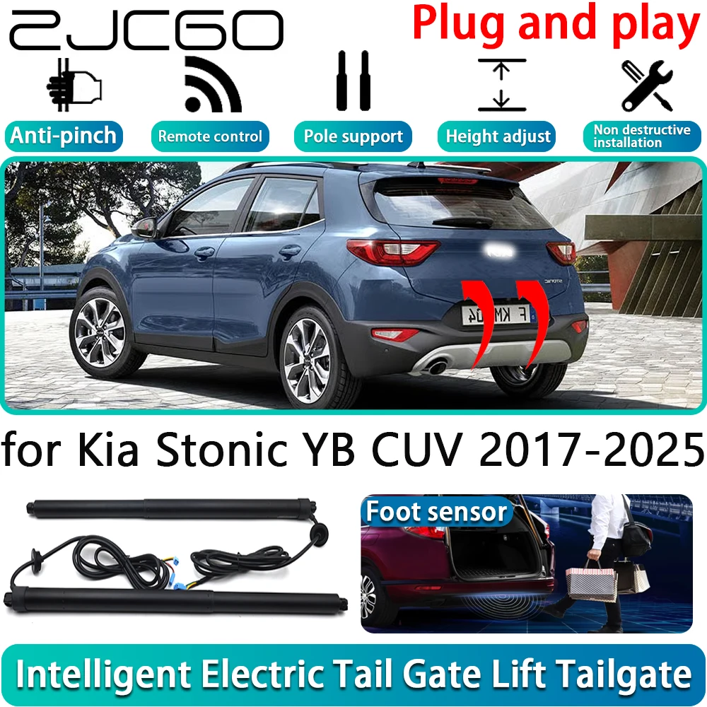 

ZJCGO for Kia Stonic YB CUV 2017-2025 Car Electric Powered Tailgate Power Liftgate Automatic Tailgate System With Foot Sensor
