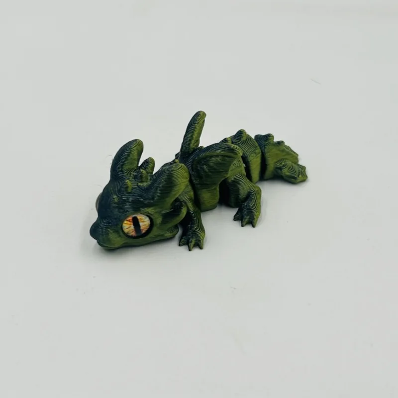 1/5/10/15 Stück 3D-gedruckter Babydrache mit beweglichen Gelenken und simulierten Augen, als dekorative Gegenstände für das Zuhause, zur Raumgestaltung und als Geschenk für Feiertage. – Detail 16