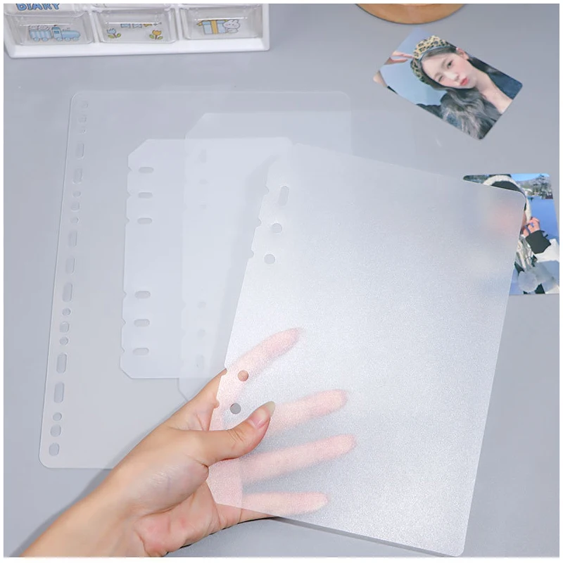 A5 A4 A6 A7 PP Dividers Separator Transparent Loose Leaf Notebook Divider 3/4/6/7/11 Holes Photocard Binder Photo Album Dividers