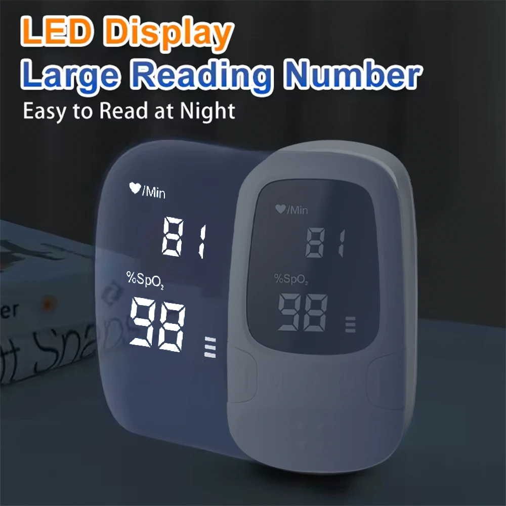 OLEDディスプレイ搭載指先式パルスオキシメーター 心拍数モニター 血中酸素飽和度計 ポータブル指先式オキシメーター検査