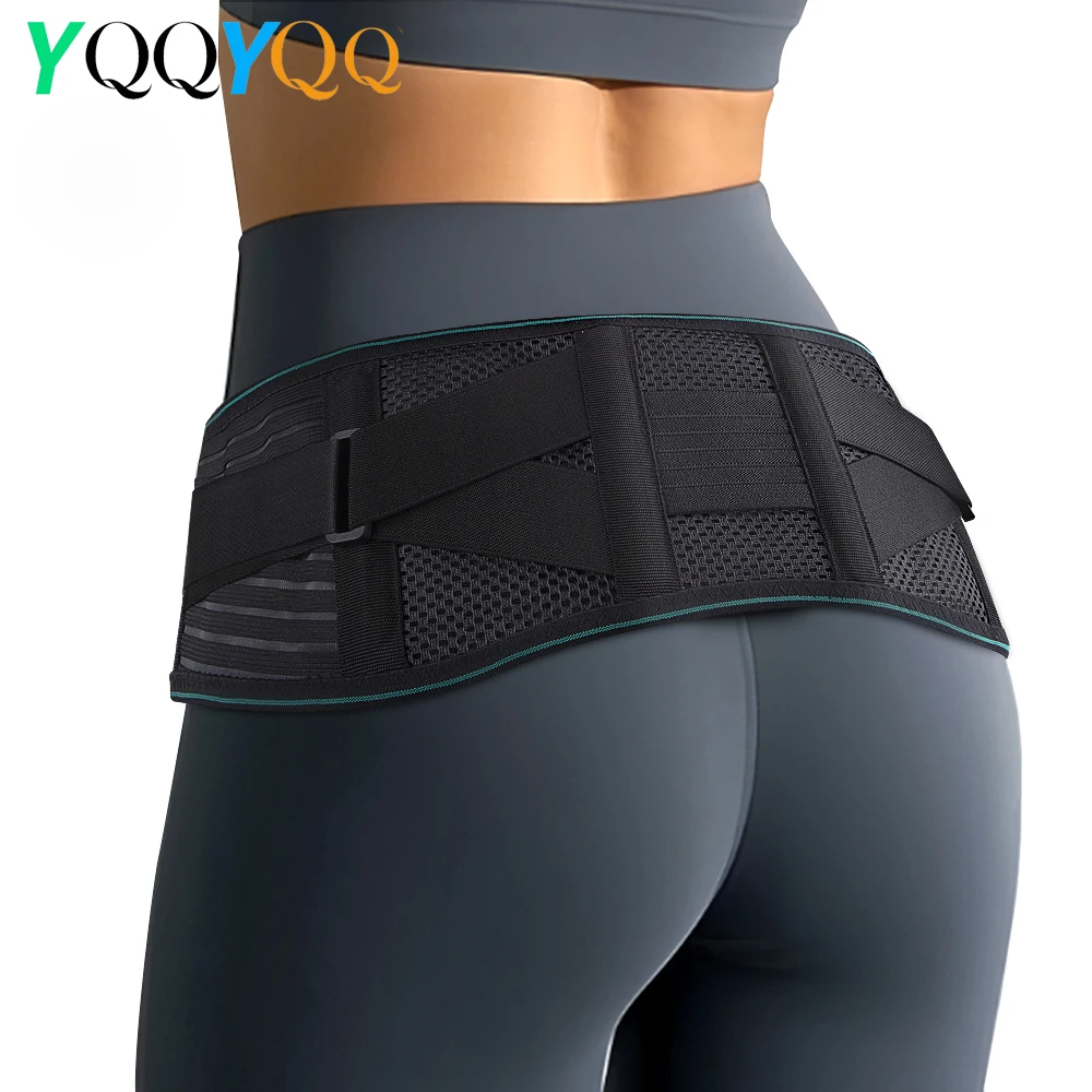 1PCS Adjustable Lumbar Support Back Brace, 4 Stays Design for Herniated Disc, Lower Back Pain, Sciatica & Scoliosis, Work