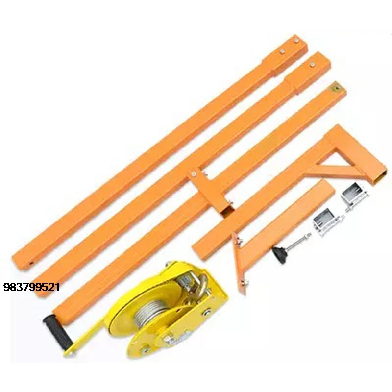 

Good Price NEW 1200 lb Manual Stainless steel, outside installation lifting crane, folding, self-locking manual assembly