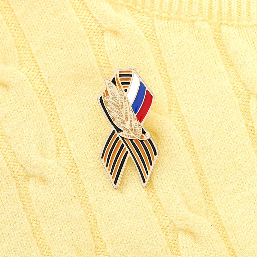 National Russian Badge Flag Saint Lapel Pin Brooch History Memory Symbol Pins