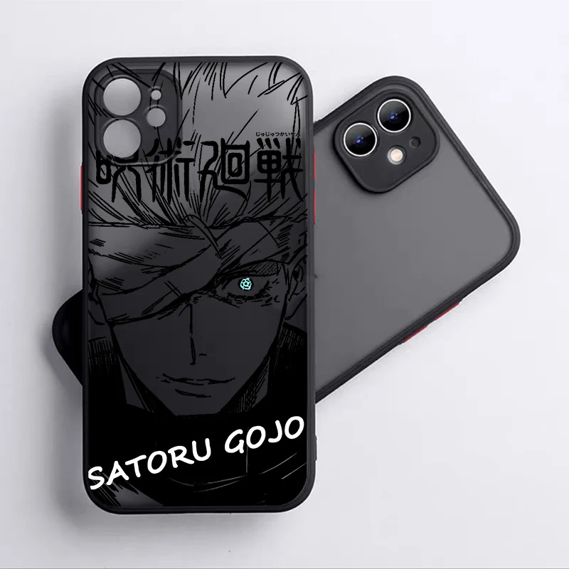 Jujutsu Kaisen Anime For Apple iPhone 15 14 13 12 mini 11 XS XR X 8 7 Pro Max Plus TPU Frosted Translucent Phone Case