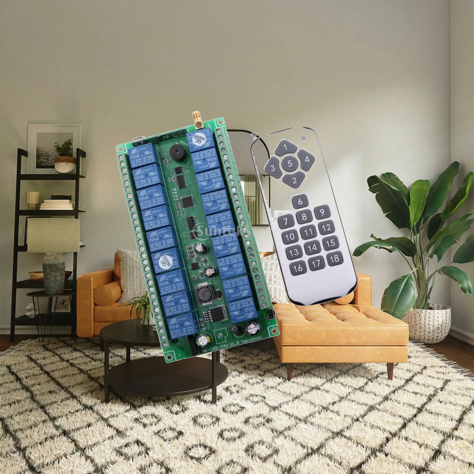 DC Voltage Relay Wireless Remote Control Switch 1CH Receiver Transmitter for Power and Lighting Systems