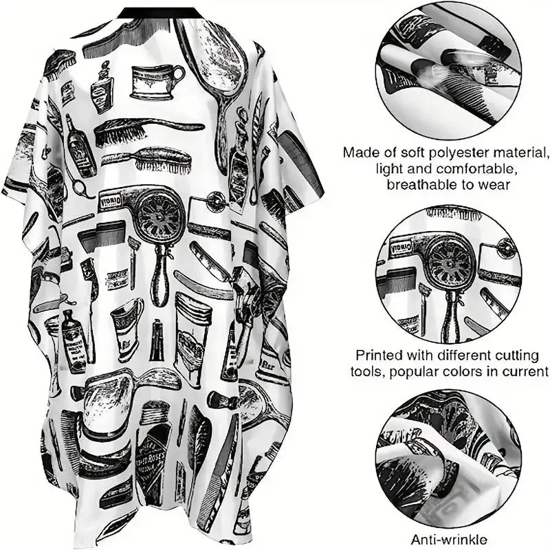 Barber Apron Waterproof Haircut Apron cape Haircut Cover Salon Hairdresser Hairdresser Haircut Cover Colored Apron Styling Cloth