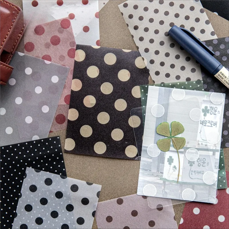 Random 2 Packs Wave Point Laboratory Series Kawaii Ins Message Notes DIY Handmade Scrapbooking Material Aesthetics Stationery