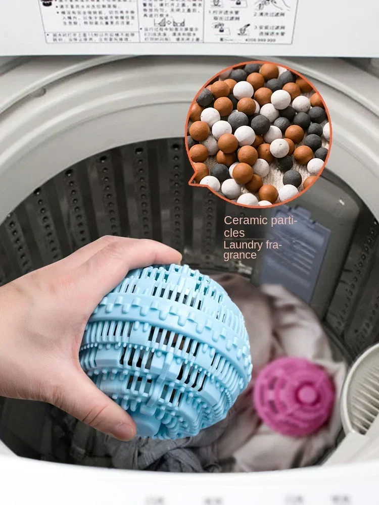 Plus-Sized Laundry Ball Decontamination Anti-Winding Washing Machine to Fantastic Fuzz Ball Remover Laundry Fragrance Magic Ball