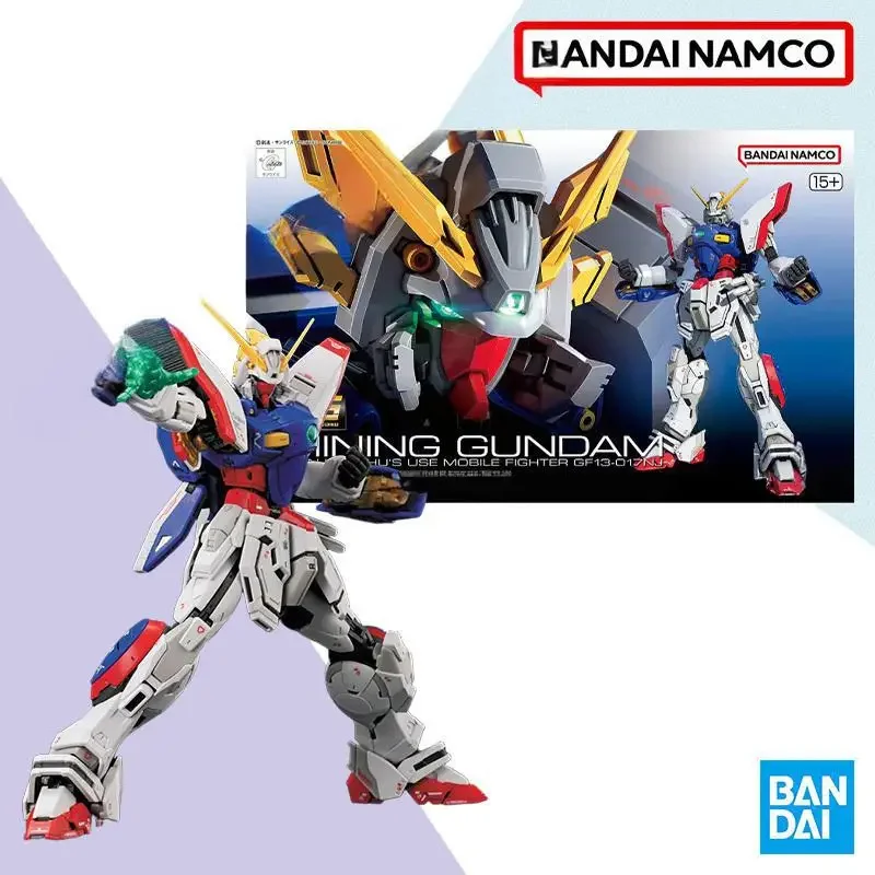 بانداي RG 1/144 RG 42 GF13-017NJ SHINING GUNDAM أنيمي كامل عمل التجمع نموذج لجسم الصندوق الأصلي لعبة هدايا للأطفال في صدمة