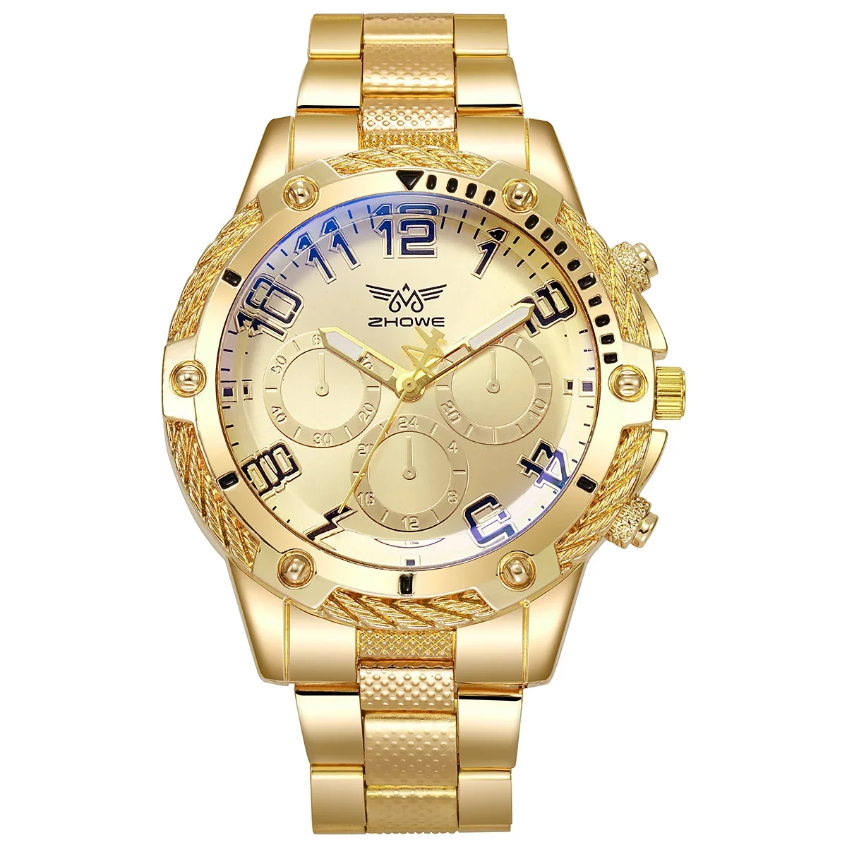 ury Multi-Piece Men's Premium Large Watch Party Fashion High-End Gift Quartz Wristwatch