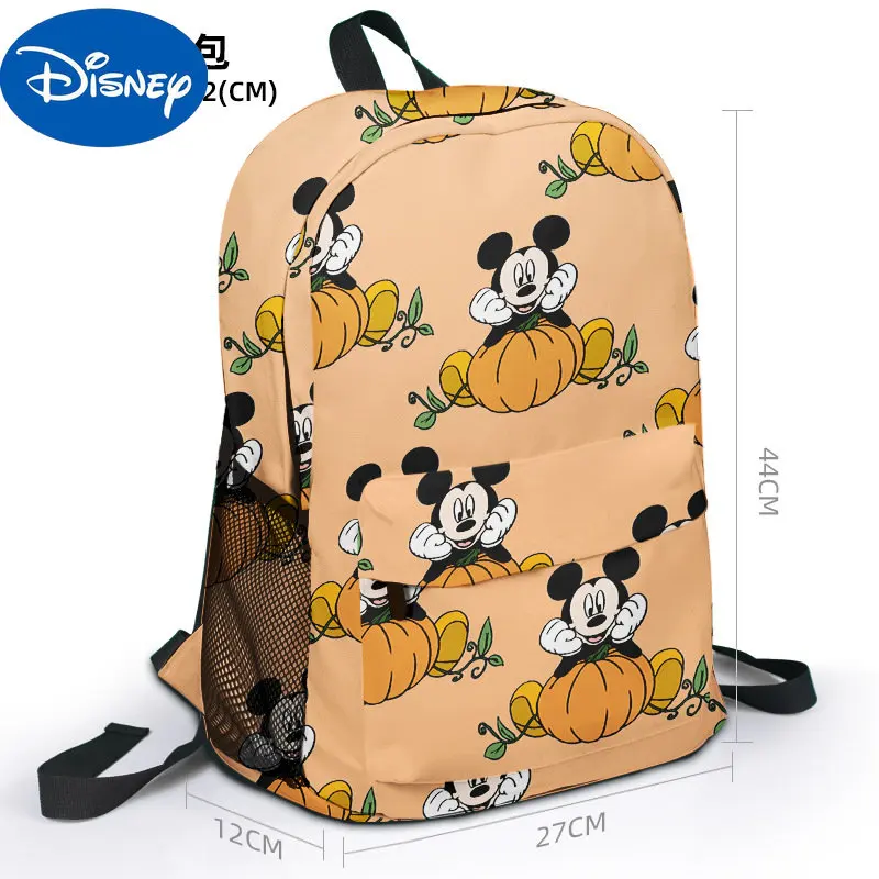 MINISO Disneyland Series Mickey Mouse Minnie Peripheral Canvas Backpack Outdoor Backpack Student Schoolbag