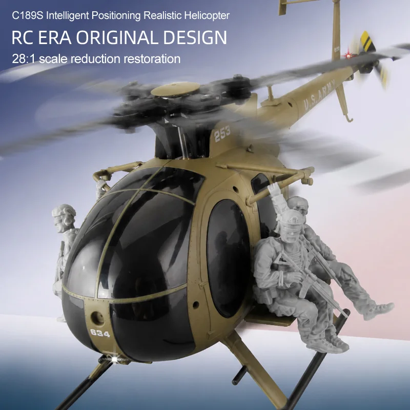 Rc Era C189s Md500 Rc Helicopter Dual Brushless Motor Optical Flow Positioning Metal Servo Scale Model For Adult Hobby Pilots