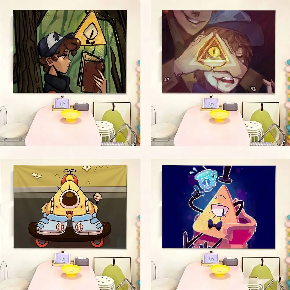 Bill Cipher Dipper Pines   Flags Suitable For Party Club Outdoor Interior Wall Decoration Banner Fans Gift