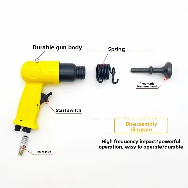 Pneumatic Tire Repair Hammer Impact Hammer with Compaction Roller Truck Tyre Repair Tool for Patch Glue Sealing