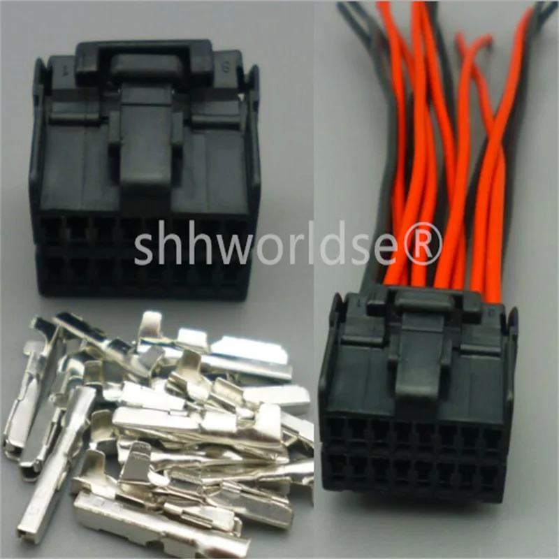 Shhworldsea 16P 174053-2 174046-1 Car PCB Connector Auto Wire Adapter Automobile Electrical Socket 174046-2