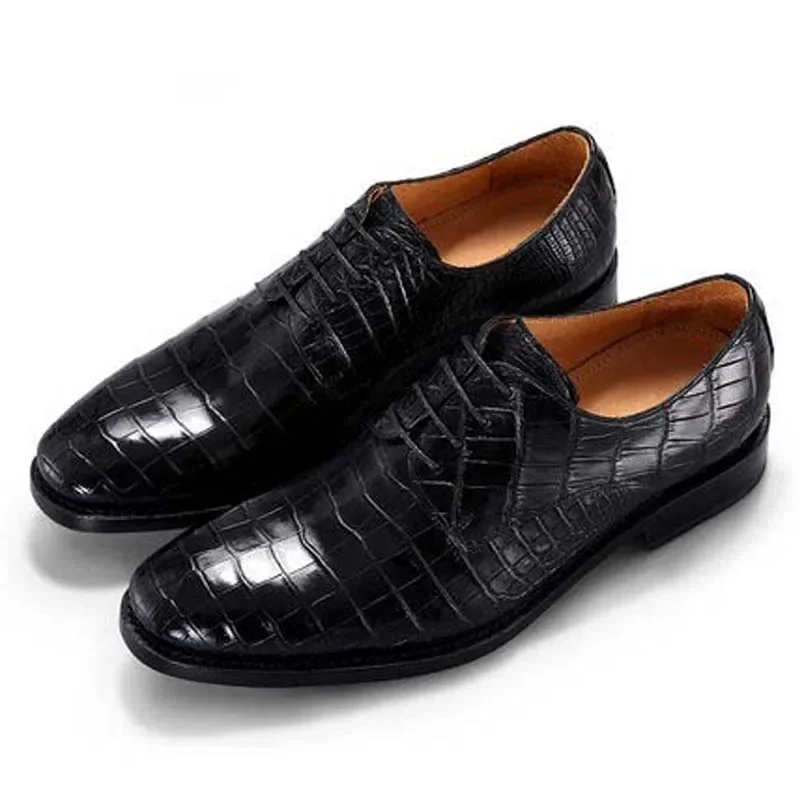 

Duanshe новая мужская обувь из крокодиловой кожи, летняя мужская деловая мужская обувь для отдыха, мужская официальная обувь