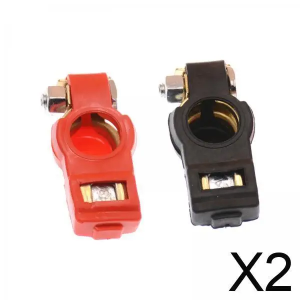 

Copper Plated Car Battery Terminal Cable Clamps with Easy Installation for Vehicle RV Boat Replacement