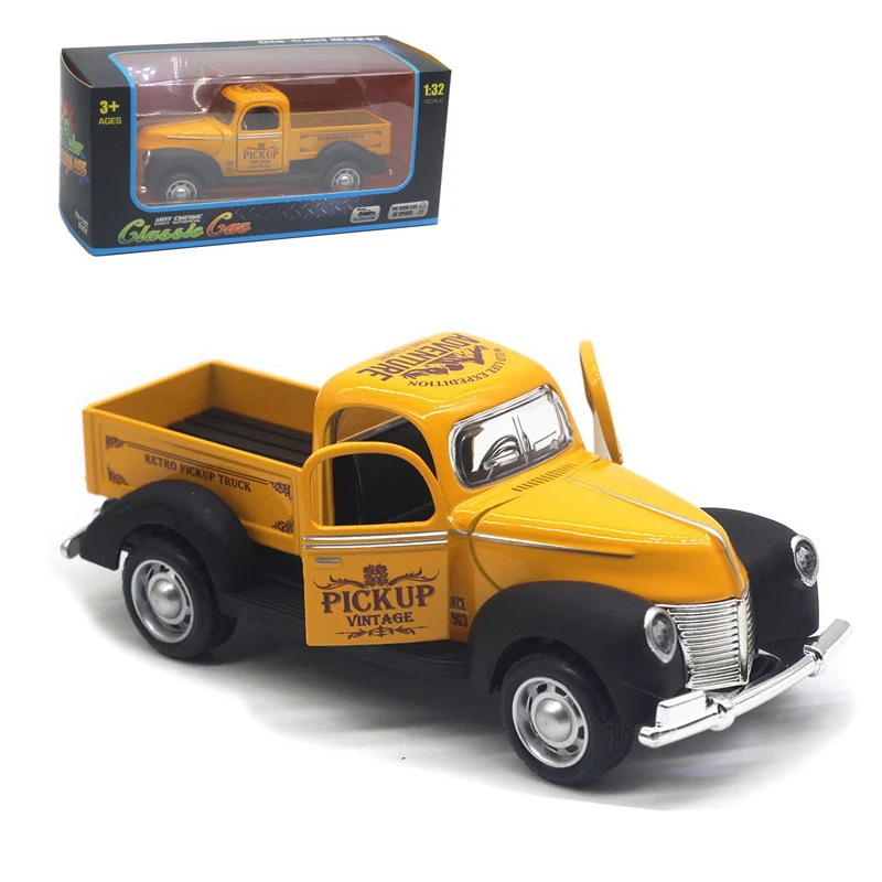 1: 32 Retro Pickup Alloy Vintage Car Model Pickup Series Boy Birthday Gift Collection Toy