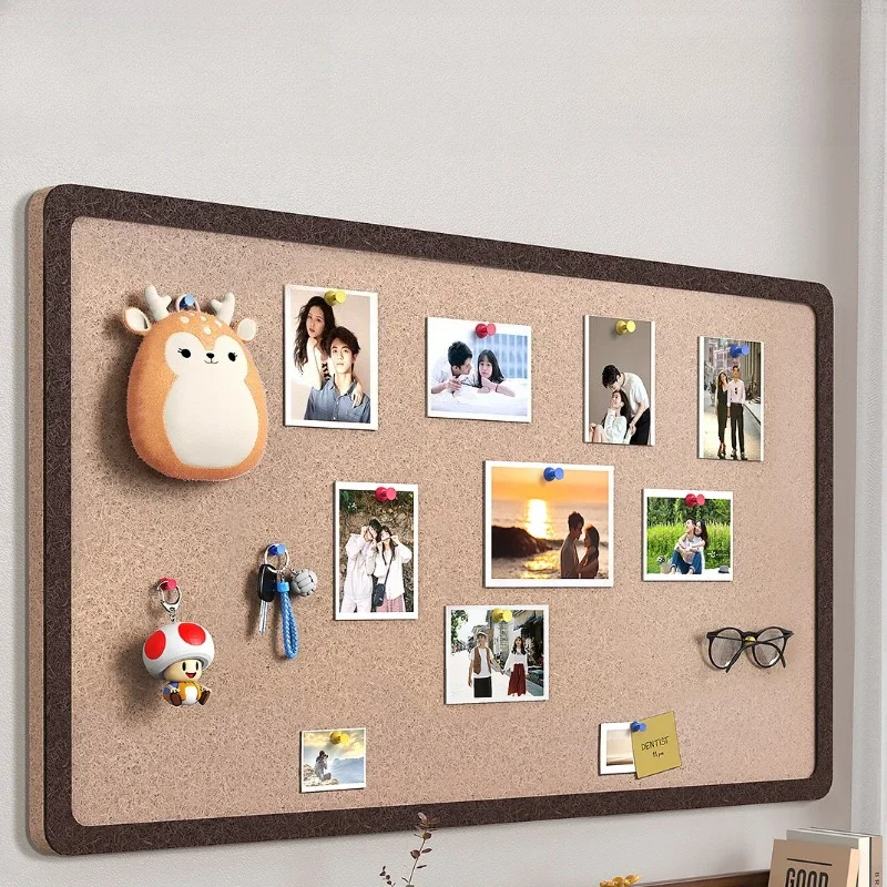 Rounded Corner Felt Board Photo Wall Display Cork Board Magnetic Velcro Living Room Felt Board Photo Wall Photo Display