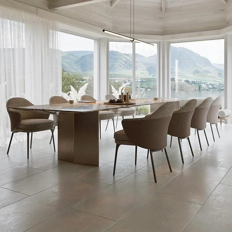 Esstisch aus Naturmarmor, hochwertiger Esstisch