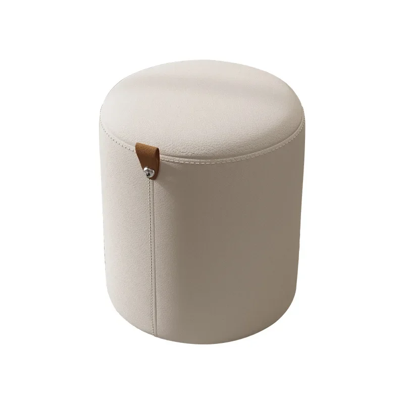 Dressing stool, home living room shoe changing stool, rotating bedroom circular stool, low stool with handle, coffee table stool image 5