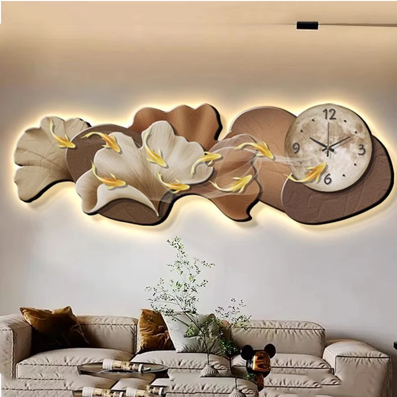 Led Modern Wall Clock Wall Watch Nordic Luxury Digital Living Room Art Mural Restaurant Minimalist Reloj Pared Home Decoration