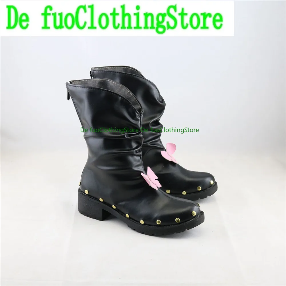 

Defuo Bizarre Adventure Cujoh Kujo Обувь для косплея Сапоги Игры Аниме Магазин обуви на Хэллоуин