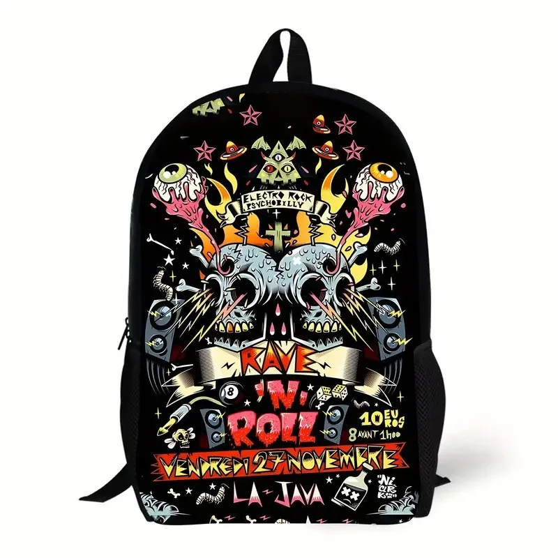 Skull Print  Backpack  for Child Light Weight Child Fashion Student Knapsack Gift  School Large Capacity Backpack Lightweight