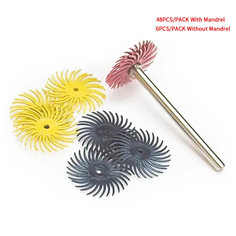 6PCS Original 3M Scotch-Brite Polishing Wheel 3/4