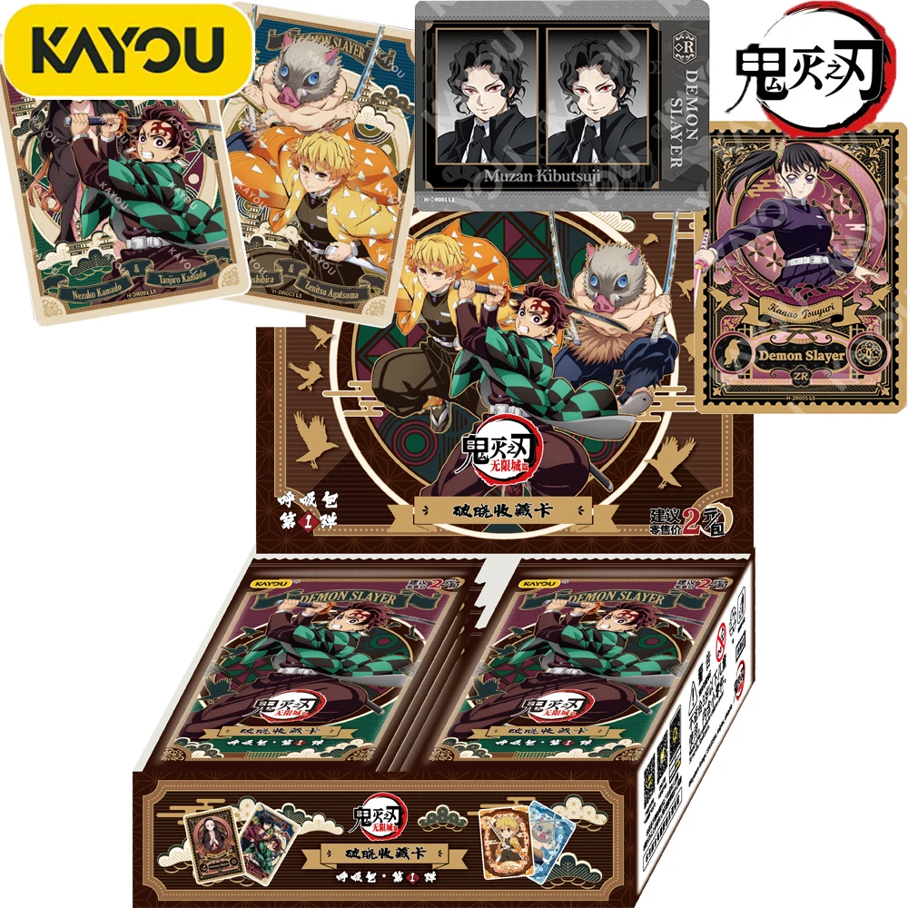

Genuine KAYOU Demon Slayer Collection Card Daybreak Series Anime High-definition Characters Creative Rare Cards Premium Gifts