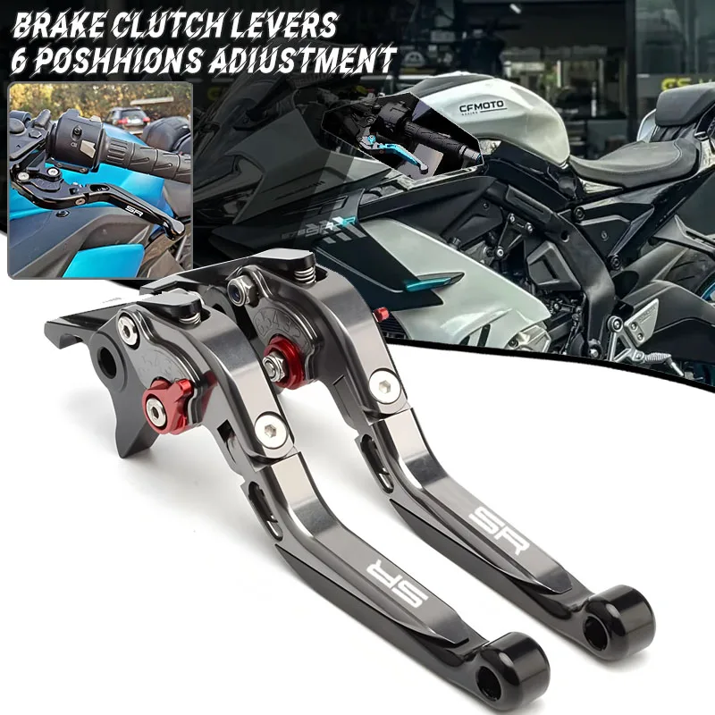 

For CFMOTO 450SR 450SS 2021 2022 2023 2024 2025 2026 CF MOTO 450 SR SS Accessories Brake Clutch Levers Handlebar Hand Grips Ends