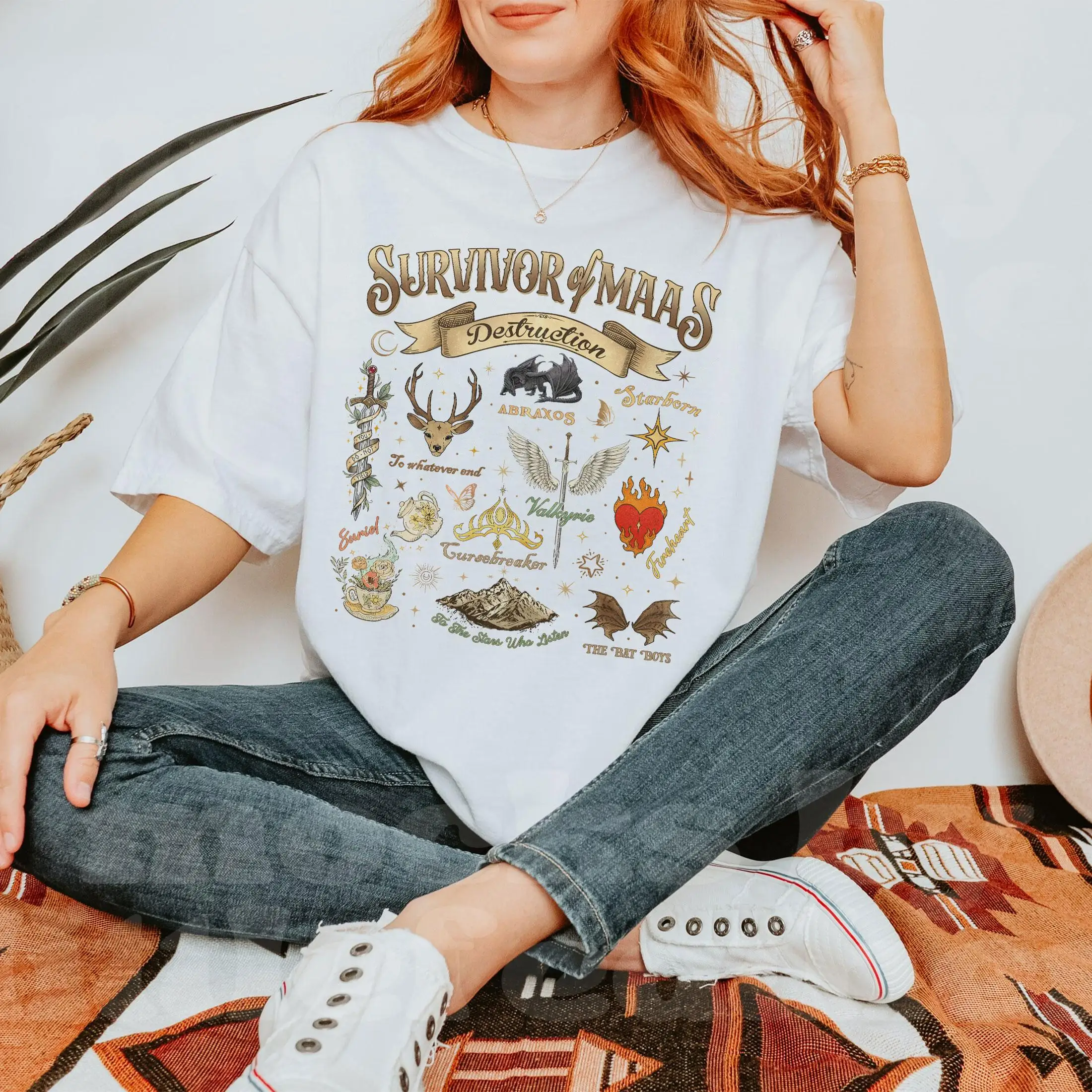 Survivor of Mass Destruction T-shirt, Acotar Fan TShirt, Sjm Inspired Tee, Bat Boys Shirt, Crescent City Merch Tee
