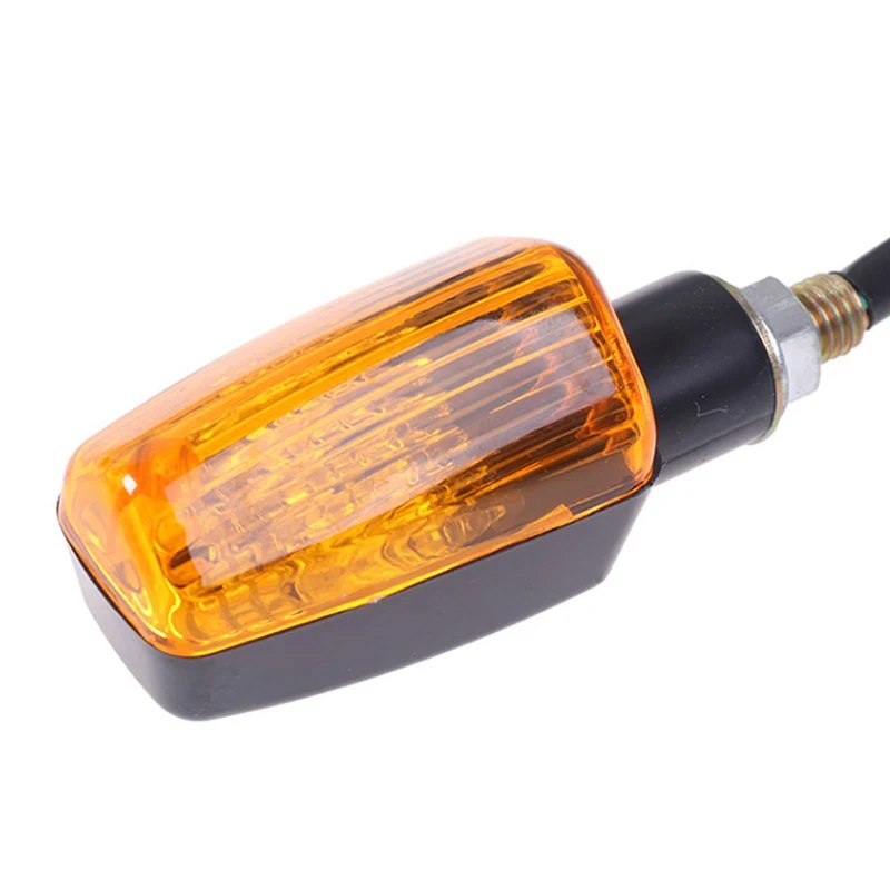 【CR】1 Pair 12V Universal Motorcycle Turn Signal Indicator Light Turning Amber Lamp Bulb Motorbike Lamps Blinker Flash Bike Lamp